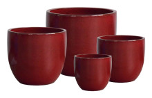 Stoneware Egg S/4 Red