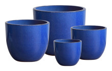 Stoneware Egg S/4 Blue