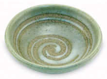 Soy Dish Green Swirl 3" *f/a*