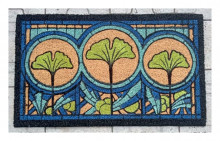 Coir Mat Pvc Ginkgo Leaf