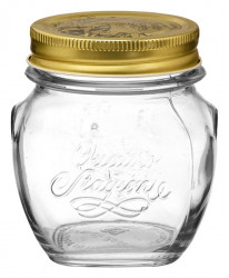 Qs Apple Jar Clear Glass 10oz