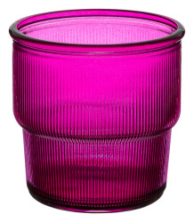 Stackable 10oz Glass Fushsia