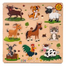 Mdf Puzzle Farm Animals