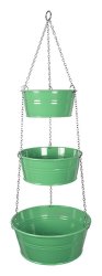 Chained Metal Pots 3 Tier Sage