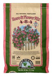 Down To Earth Fertilizers - Rose & Flower Mix 4-8-4  25 lb bag