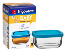 Baby Glass Storage Dish S/3