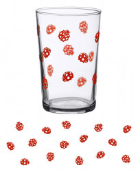 Vintage Ladybug Juiceglass 7oz