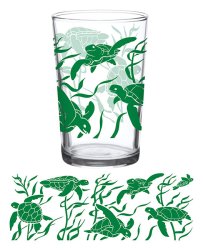 Vintage Sea Turtles 7oz Juice - wholesale drinking glass- cute glass