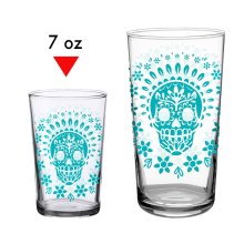 Vintage Skull Turq. 7oz