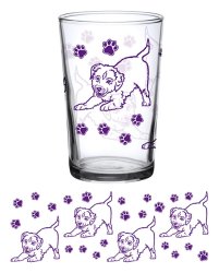 Vintage Puppy Glass 7oz