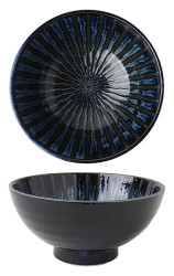 Bowl Focus Lapis Floral 7.75"