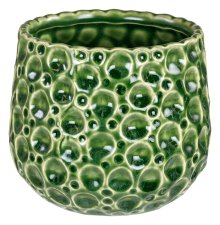 Coral Pot 4.5" Crackle Green - Plant Pot
