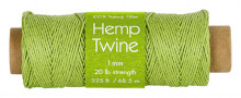 Hemp Twine 1mm 225' Lime Gn