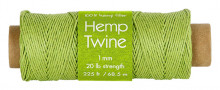 Hemp Twine 1mm 225' Lime Gn