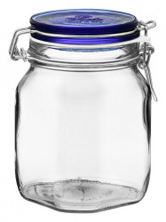 Fido Jar 1lt Blue Lid