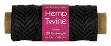Hemp Twine 1mm  225' Black