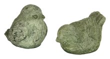 Concrete Chickadee Pair - Garden Statues