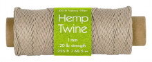 Hemp Twine 1mm  225' Natural