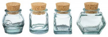 Jars Mini Asst Clear Cork