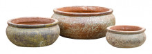 Stnwr Low Bowl S/3 Rustic Wh