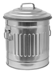 Metal Can W/lid 8l Galvanized*