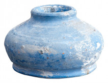 Stoneware Vase 5" Matt Blue