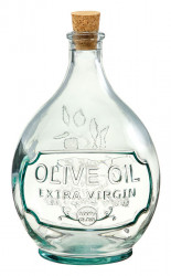 wholesale glassware - Olive oil jug Clear Green glass