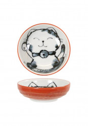 Bowl Happy Cat Red 3.75"*disc*