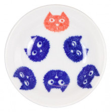 Sauce Dish Cat Faces 4"