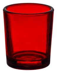 Wholesale Glass Votive Candle Holder- Ruby Color