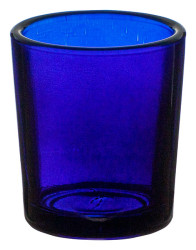Blue Glass Votive Holder