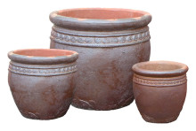 Ironstone Coin Planter S/3