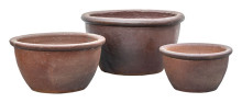 Ironstone Bowl Planter S/3