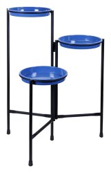 Triple Plant Stand Straight Blue