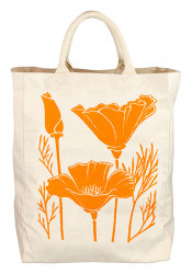 Cotton Canvas Bag Poppies