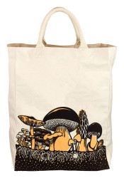 Canvas Tote - Mushroom Drawing, Large. - Tote Bag
