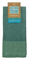 Hand Towel 18"x26"green/gray D