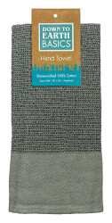 Hand Towel 18"x26"grey/beige D