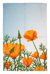 Kitchen Towels Poppies *min6*