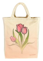 Canvas Tote Tulips Large