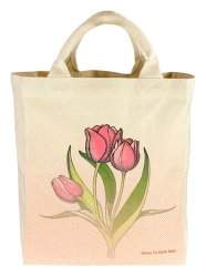 Canvas Tote Tulips Medium