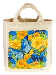 Canvas Tote Butterflies Medium