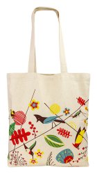 Shoulder Bag Birds Medium - Canvas Tote-Wholesale  - Wholesale book bag