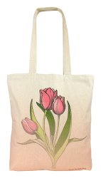 Shoulder Bag Tulips Med.  - Wholesale book bag