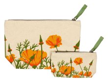 Canvas Pouch Poppies Set/2