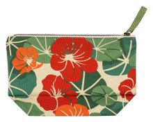 Canvas Pouch Nasturtium Large- Nasturtium Pattern