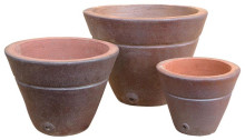 Ironstone Side Hole S/3- CLAY POT - TERRACOTTA