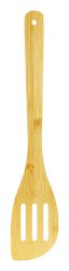 Bamboo Slotted Spatula 12"*min - wholesale bamboo utensils