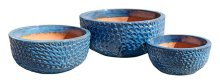 Riviera Low Bowl Falling Grn S wholesale stoneware -large pots