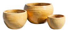 Riviera Onda Bronze S/3 wholesale stoneware pots